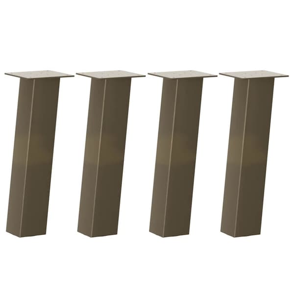 vidaXL Salongbordben 4 stk naturstål 30 cm stål