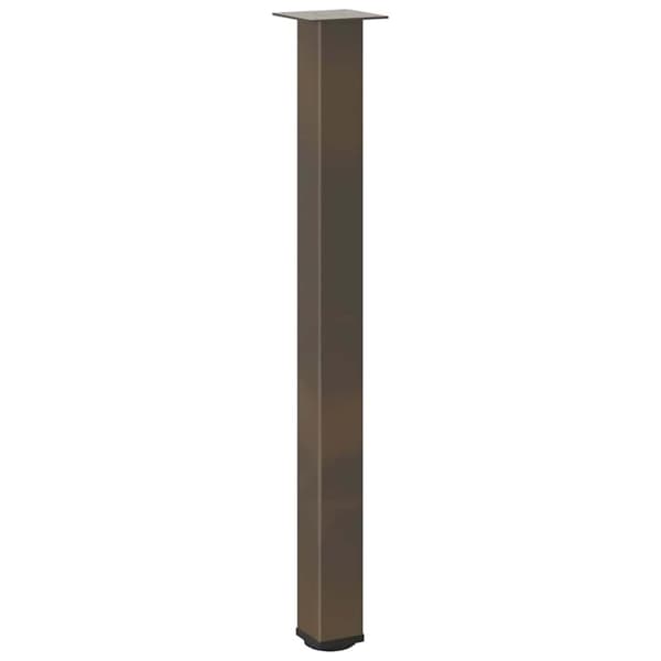 vidaXL Baaripöydän jalat 4 kpl Luonnonvärinen teräs 90-92 cm Teräs