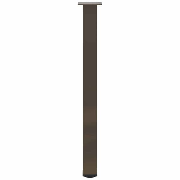 vidaXL Baaripöydän jalat 4 kpl Luonnonvärinen teräs 90-92 cm Teräs