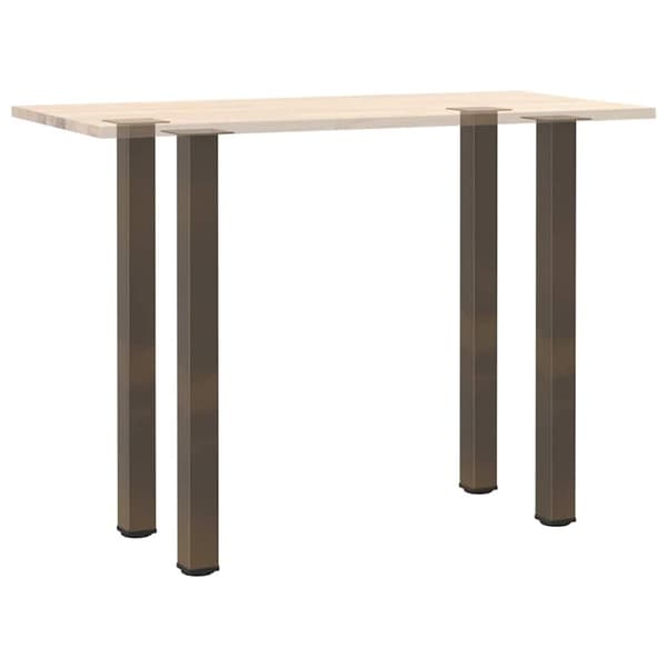 vidaXL Baaripöydän jalat 4 kpl Luonnonvärinen teräs 90-92 cm Teräs
