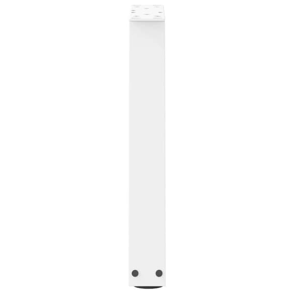 vidaXL Ruokapöydän jalat V-muoto 2 kpl Valkoinen 28x(42-43,3) cm Teräs