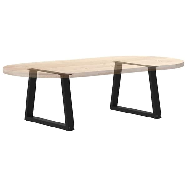 vidaXL Ruokapöydän jalat V-muotoinen 2 kpl Musta 70x(42-43,3) cm Teräs