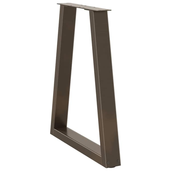 vidaXL Ruokapöydän jalat V-muotoiset 2 kpl Luonnonvärinen teräs 60x(72-73,3) cm Teräs