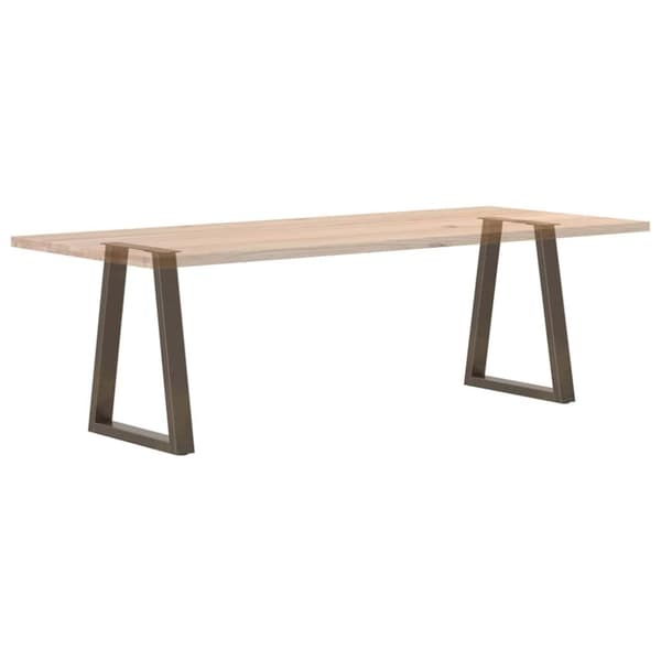 vidaXL Ruokapöydän jalat V-muotoiset 2 kpl Luonnonvärinen teräs 60x(72-73,3) cm Teräs