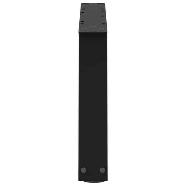 vidaXL Matbordsben V-formade 2 st svart 60x(30-31,3) cm stål
