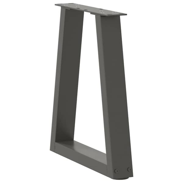 vidaXL Matbordsben V-formade 2 st antracit 38x(42-43,3) cm stål