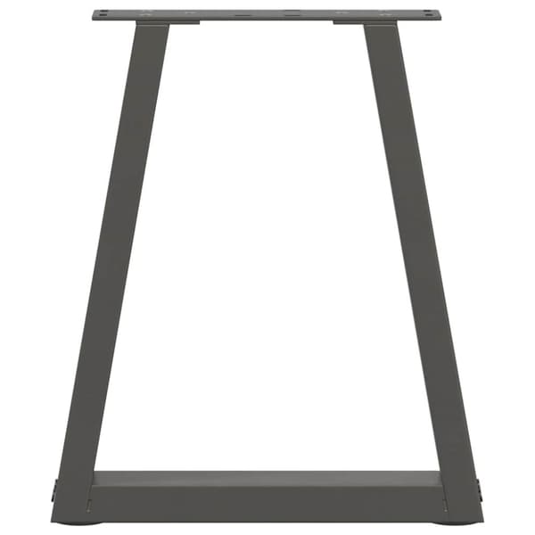 vidaXL Matbordsben V-formade 2 st antracit 38x(42-43,3) cm stål