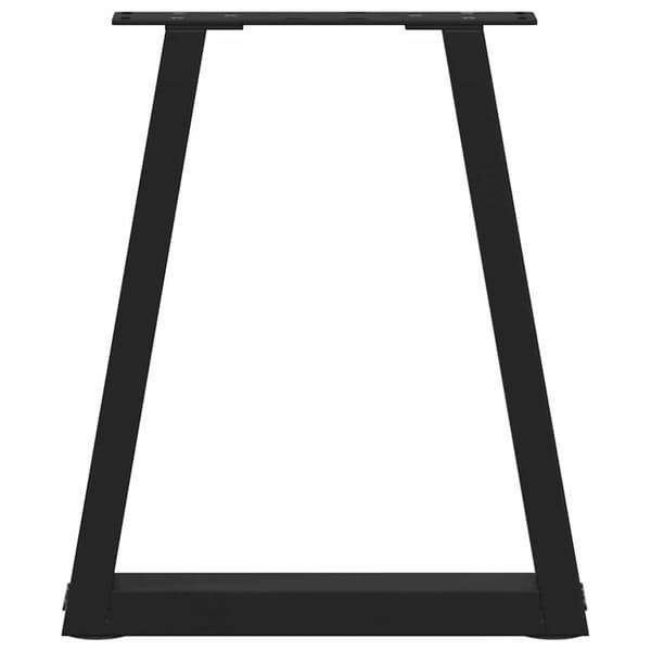 vidaXL Salongbordben V-formet 2 stk svart 38 x (42-43,3) cm stål