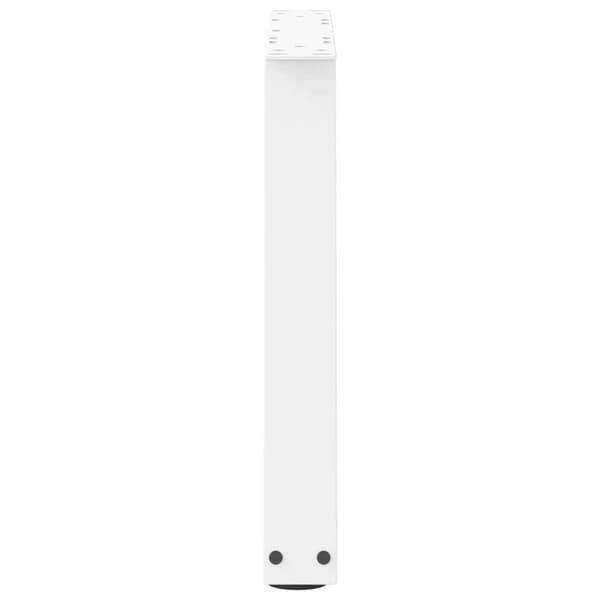 vidaXL Matbordsben V-formade 2 st vit 60x(42-43,3) cm stål