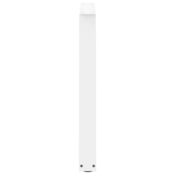 vidaXL Spisebordben V-formet 2 stk hvit 90x(72-73,3) cm stål