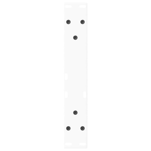 vidaXL Salongbordben V-formet 2 stk hvit 40x(30-31,3) cm stål