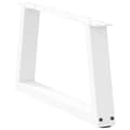 Miniatyrbilde 4 av 10: vidaXL Salongbordben V-formet 2 stk hvit 50x(30-31,3) cm stål