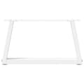 Miniatyrbilde 5 av 10: vidaXL Salongbordben V-formet 2 stk hvit 50x(30-31,3) cm stål