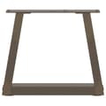 Miniatyrbillede 5 af 11: vidaXL Spisebordsben V-form 2 stk naturstål 30x(30-31,3) cm stål