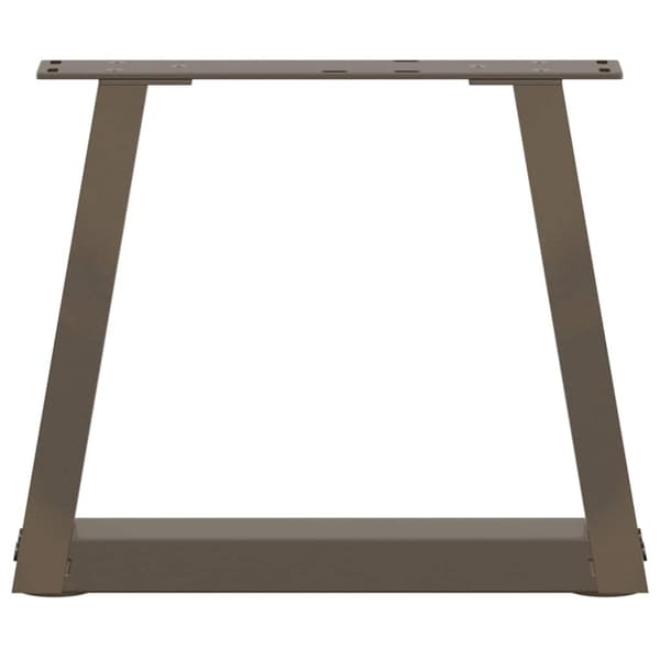 vidaXL Spisebordsben V-form 2 stk naturstål 30x(30-31,3) cm stål
