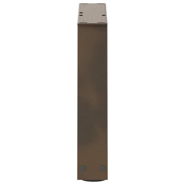 vidaXL Spisebordsben V-form 2 stk naturstål 30x(30-31,3) cm stål