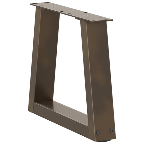 vidaXL Spisebordsben V-form 2 stk naturstål 40x(30-31,3) cm stål