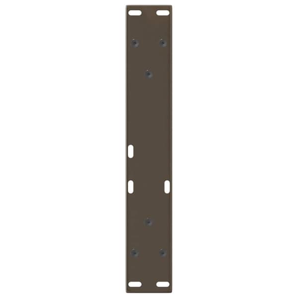 vidaXL Spisebordsben V-form 2 stk naturstål 40x(30-31,3) cm stål