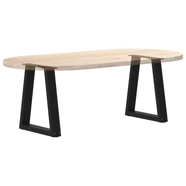 vidaXL Spisebordsben V-formet 2 stk. 28x(42-43,3) cm stål sort