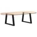 Miniatyrbilde 8 av 10: vidaXL Salongbordben V-formet 2 stk svart 60 x (42-43,3) cm stål
