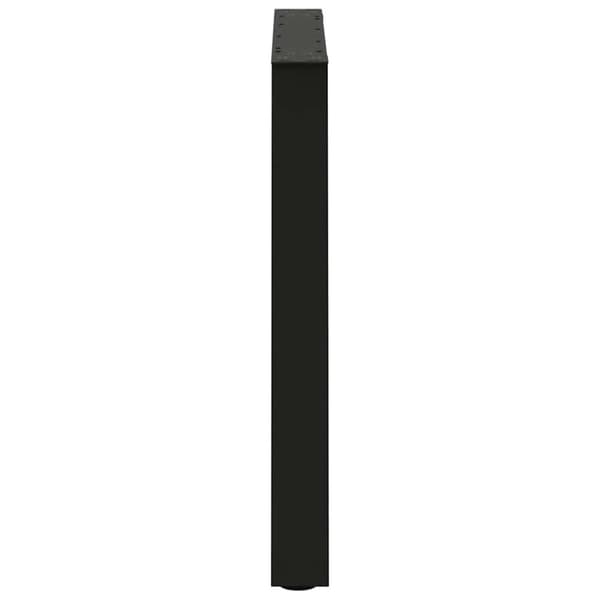 vidaXL Matbordsben V-formade 3 st svart 80x(72-73,3) cm stål