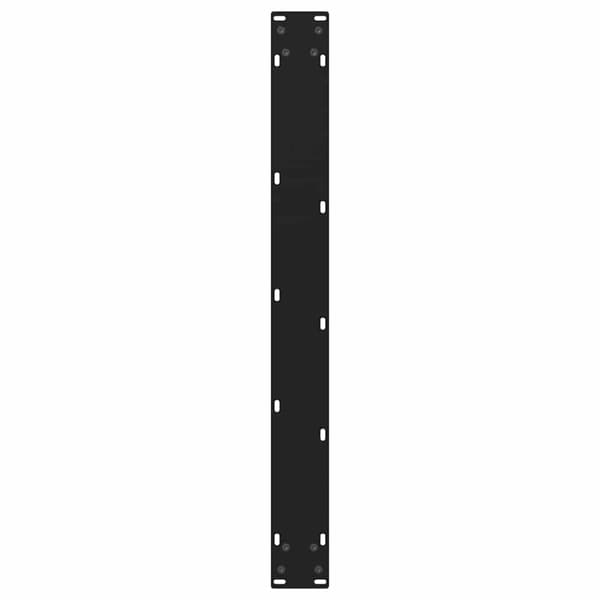 vidaXL Matbordsben V-formade 3 st svart 80x(72-73,3) cm stål