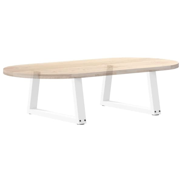 vidaXL Ruokapöydän jalat V-muoto 2 kpl Valkoinen 50x(30-31,3) cm Teräs