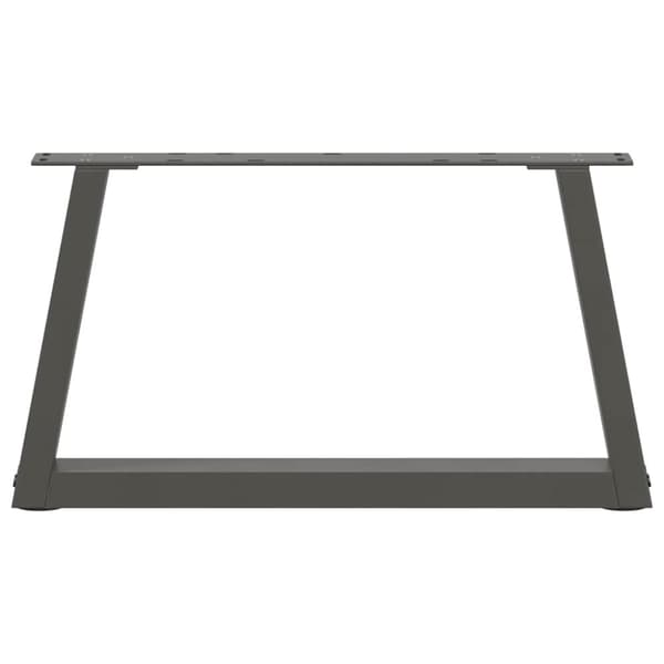 vidaXL Ruokapöydän jalat V-muoto 2 kpl Antrasiitti 70x(30-31,3) cm
