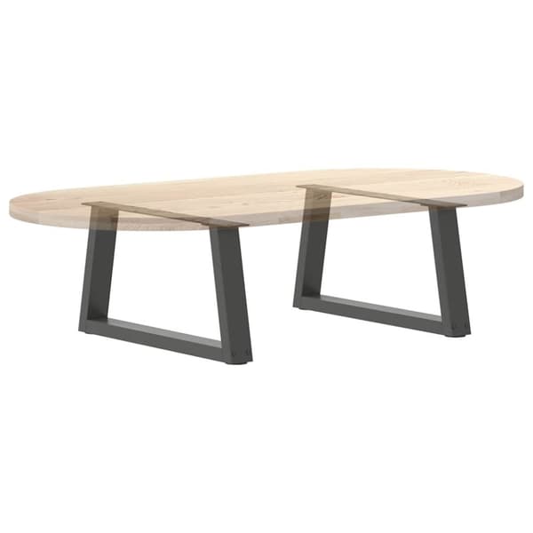 vidaXL Ruokapöydän jalat V-muoto 2 kpl Antrasiitti 70x(30-31,3) cm