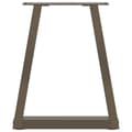 Miniatyrbild 5 av 11: vidaXL Matbordsben V-formade 2 st naturstål 28x(42-43,3) cm stål