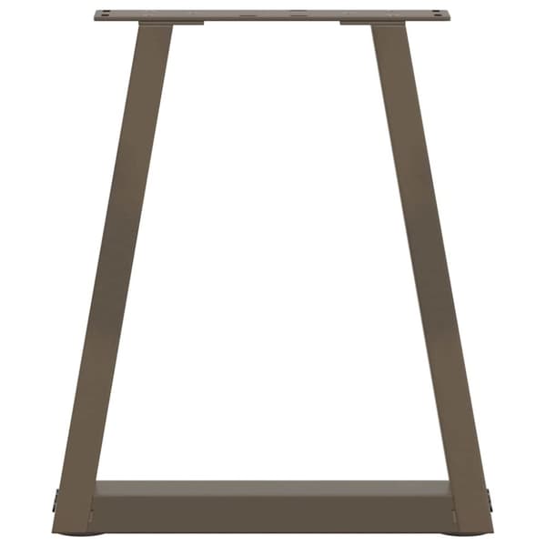 vidaXL Matbordsben V-formade 2 st naturstål 28x(42-43,3) cm stål