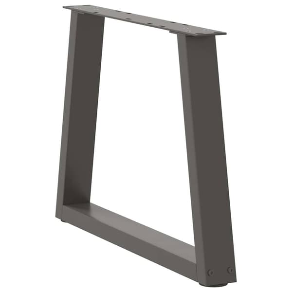 vidaXL Matbordsben V-formade 2 st antracit 60x(42-43,3) cm stål