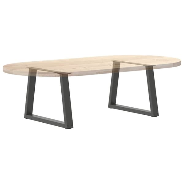 vidaXL Matbordsben V-formade 2 st antracit 60x(42-43,3) cm stål