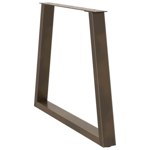 vidaXL Spisebordben V-formet 2 stk naturstål 70 x (72-73,3) cm stål