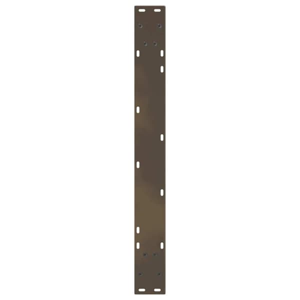 vidaXL Spisebordben V-formet 2 stk naturstål 70 x (72-73,3) cm stål