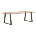 Miniatyrbilde 8 av 11: vidaXL Spisebordben V-formet 2 stk naturstål 70 x (72-73,3) cm stål