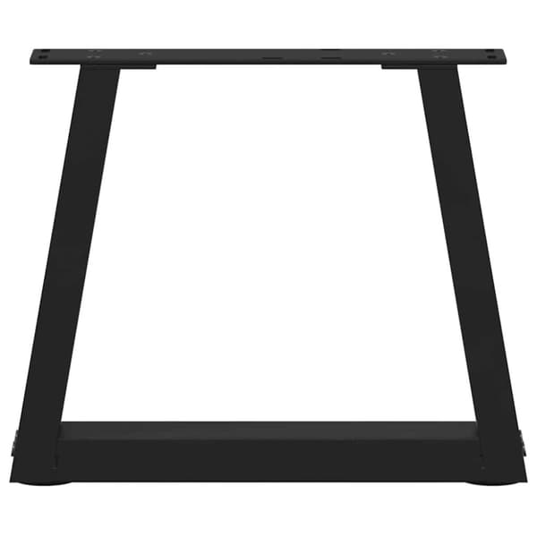 vidaXL Sohvapöydän jalat V-muotoiset 2 kpl musta 40x(30-31,3) cm teräs