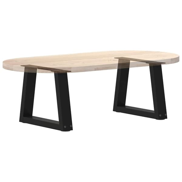 vidaXL Sohvapöydän jalat V-muotoiset 2 kpl musta 40x(30-31,3) cm teräs
