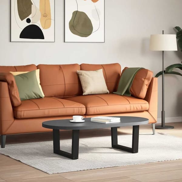 vidaXL Sohvapöydän jalat V-muotoiset 2 kpl musta 60x(30-31,3) cm teräs