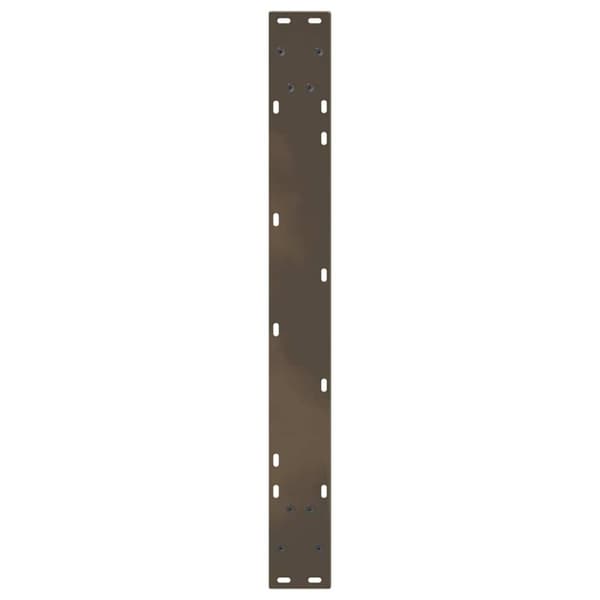 vidaXL Matbordsben V-formade 3 st naturstål 100x(72-73,3) cm stål