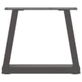 Miniatyrbild 5 av 10: vidaXL Matbordsben V-formade 2 st antracit 40x(30-31,3) cm stål