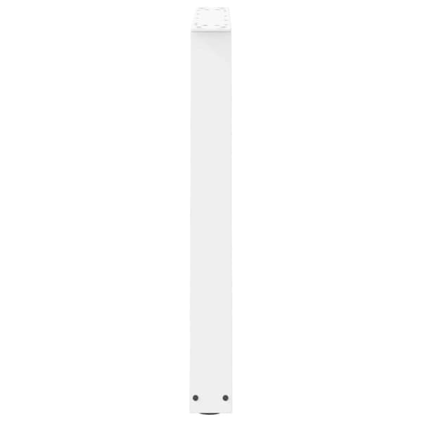 vidaXL Ruokapöydän jalat V-muotoiset 2 kpl valkoinen 70x(72-73,3) cm teräs