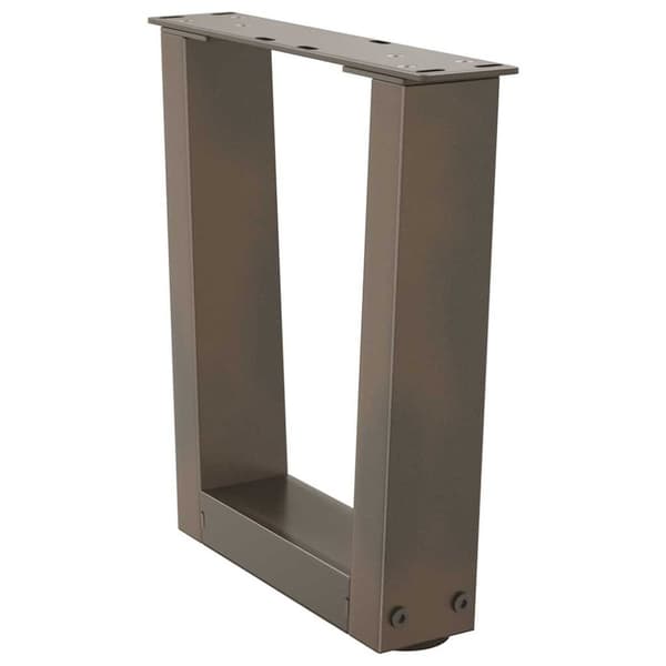 vidaXL Salongbordben V-formet 2 stk naturstål 40x(30-31,3) cm stål