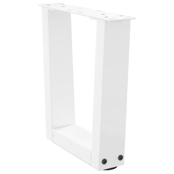 vidaXL Salongbordben V-formet 2 stk hvit 40x(30-31,3) cm stål