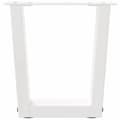 Miniatyrbilde 5 av 10: vidaXL Salongbordben V-formet 2 stk hvit 40x(30-31,3) cm stål