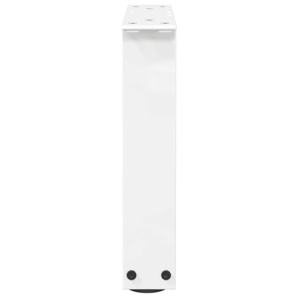 vidaXL Salongbordben V-formet 2 stk hvit 40x(30-31,3) cm stål