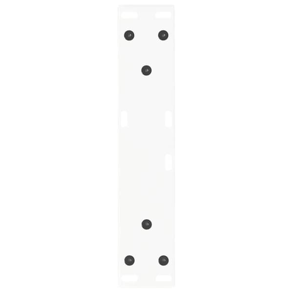 vidaXL Salongbordben V-formet 2 stk hvit 40x(30-31,3) cm stål