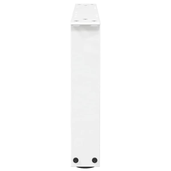 vidaXL Matbordsben V-formade 2 st vit 60x(30-31,3) cm stål
