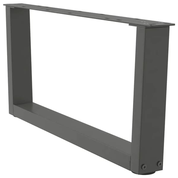 vidaXL Sohvapöydän jalat V-muotoiset 2 kpl antrasiitti 70x(30-31,3) cm teräs