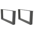 Pikkukuva 1 / 10: vidaXL Sohvapöydän jalat V-muotoiset 2 kpl antrasiitti 70x(30-31,3) cm teräs